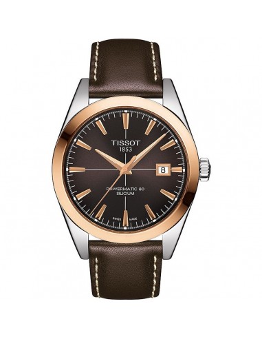 Montre Homme Tissot GENTLEMAN POWERMATIC 80 SILICIUM SOLID 18K GOLD BE (Ø 40 mm) hantent personnes