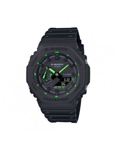 Montre Homme Casio G-Shock OAK - Neon Green Index (Ø 45 mm) une grave pollution 