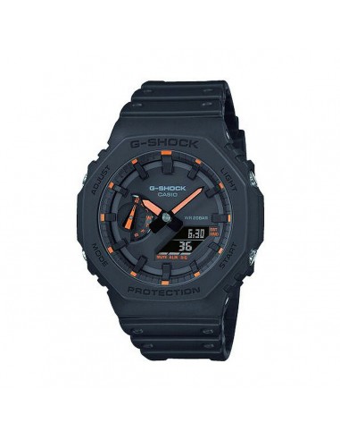 Montre Homme Casio G-Shock OAK - NEON ORANGE INDEX Noir (Ø 45 mm) À commander