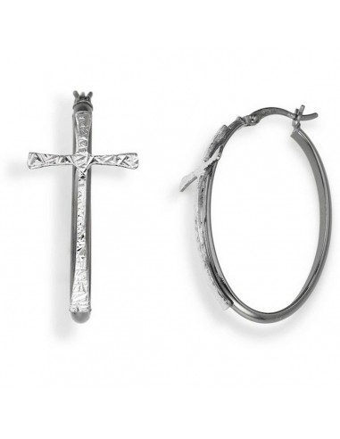 Boucles d´oreilles Femme Amen CERCHIO E CROCE BLACK les ctes