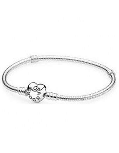 Bracelet Femme Pandora HEART CLASP SNAKE CHAIN BRACELET Pour